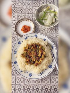 صورة لوصفة رز بالخضار