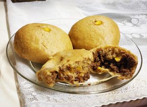 Hình của món Bánh bao nguyên cám bò ngô cheese.