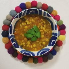 A picture of Nepali dal bhat.