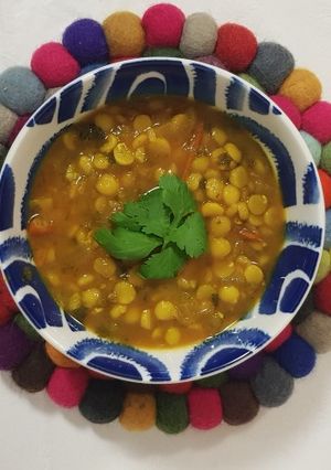 A picture of Nepali dal bhat.