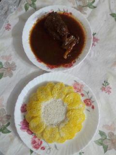 عکسی از دستور چلو ماهیچه
