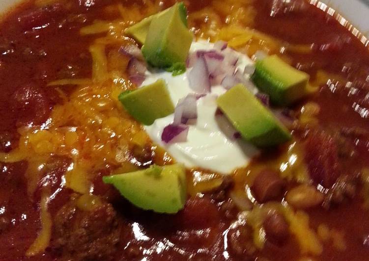 Simple Way to Prepare Any-night-of-the-week 3 Bean Taco Chili