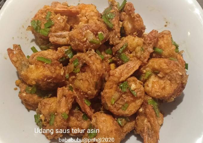 Udang krispi saus telur asin