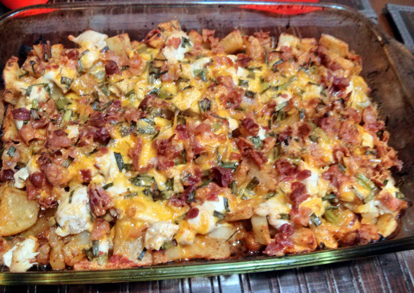 Loaded chicken casserole