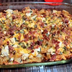 Loaded chicken casserole A picture of Loaded chicken casserole.