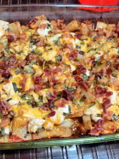 A picture of Loaded chicken casserole.