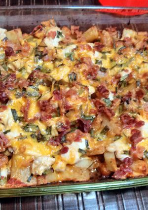 A picture of Loaded chicken casserole.