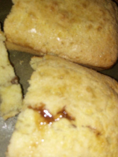 Una foto de Budín vegano con mermelada