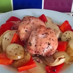 A picture of Vickys Rustic French-Style Chicken, GF DF EF SF NF.