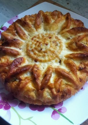 Une photo de Quiche sans pâte au chorizo et aux poivrons