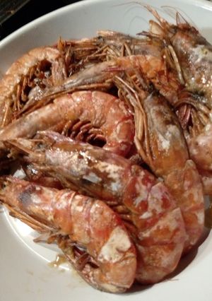 Una foto de Gambones al horno