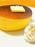 Thick Soufflé Pancakes Made with Meringue
