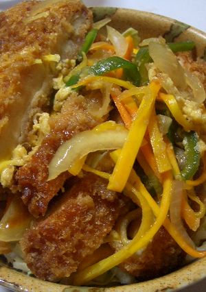 A picture of Chicken Katsu Donburi.