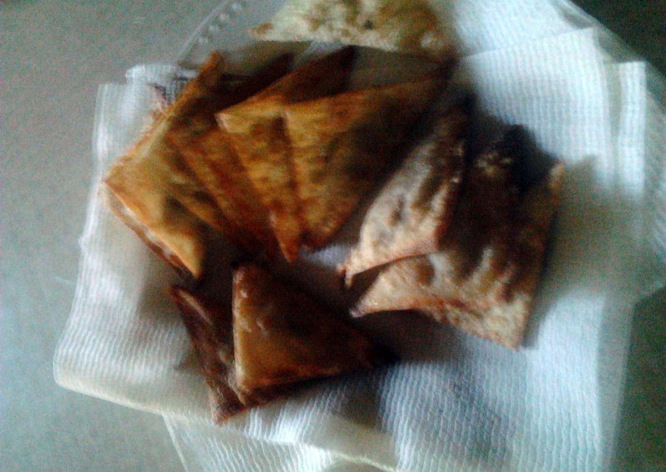 Stuffed apple Fried Wontons