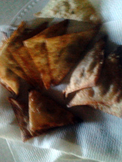 A picture of Stuffed apple Fried Wontons.