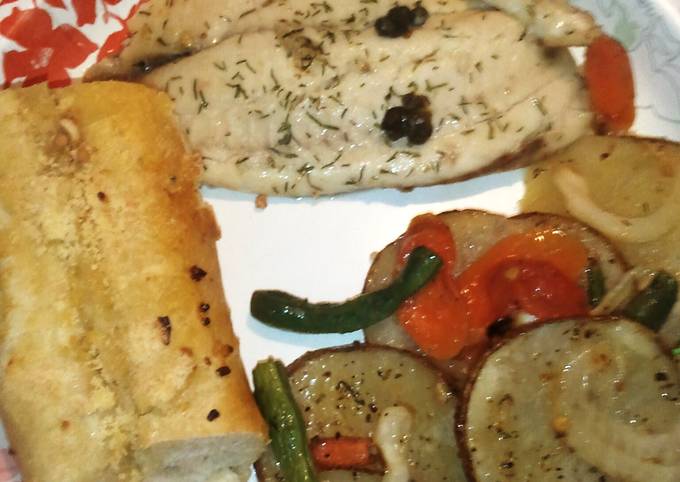 Lemon Dill Tilapia with Capers