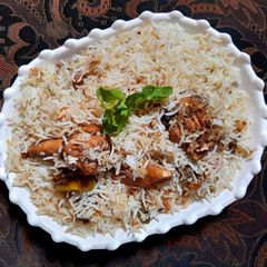 A picture of White Biryani.