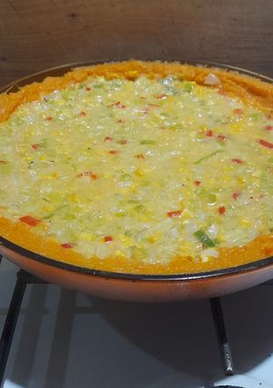 Una foto de Pastel de puerros