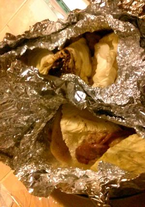 A picture of lala's grilled cabbage.