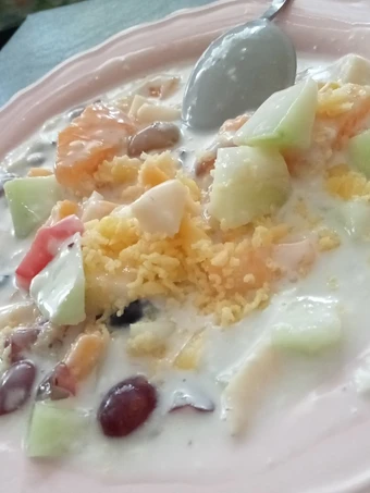 Cara Mudah Membikin Resep Salad buah tanpa mayonaise yang Enak Banget Anti Ribet, Uenak Banget