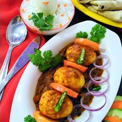 A picture of Egg Masala.