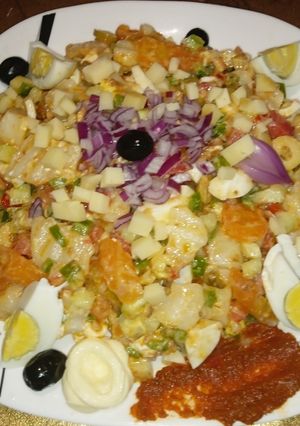 صورة لوصفة سلاطة الخضار المغذية