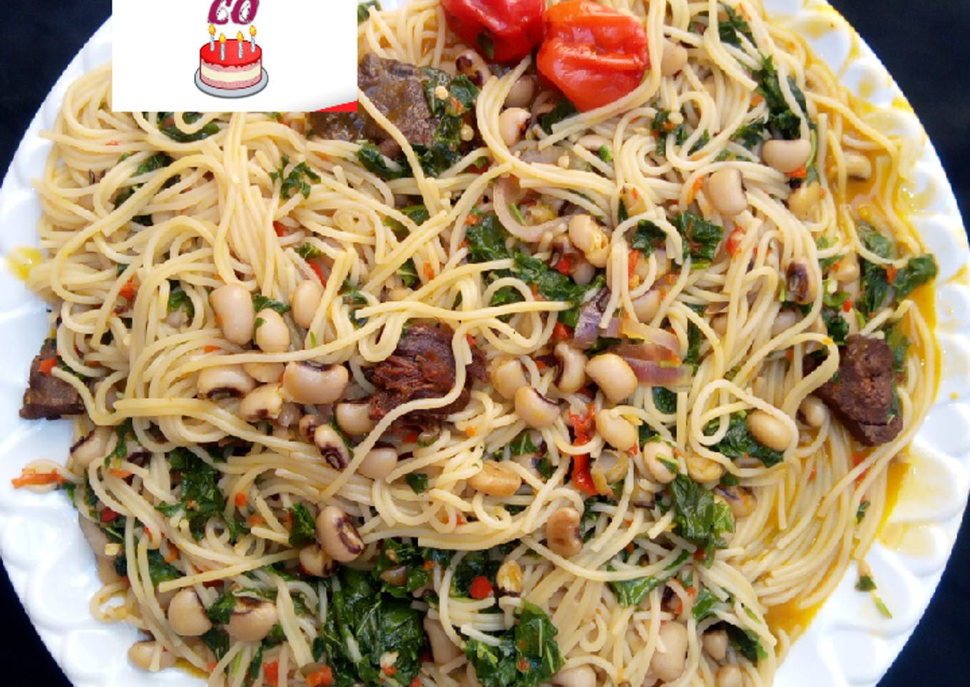 Spaghetti and beans
