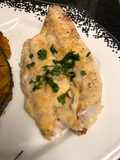Merluza ao vinho branco e limão