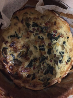 Una foto de Quiche de verduras con jamón