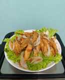 Vây cá hồi chiên mắm me