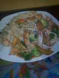Arroz chaufa con vegetales