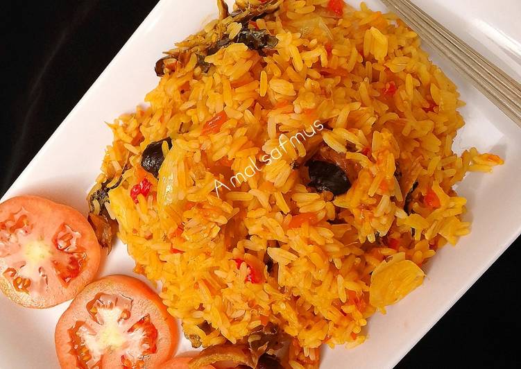 Recipe of Any-night-of-the-week Palm oil jallop rice