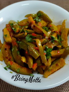 A picture of Peanut Chutneywali Ivy Gourd/ Tindora Sabji.