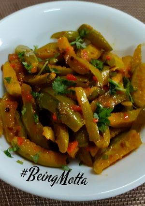 A picture of Peanut Chutneywali Ivy Gourd/ Tindora Sabji.