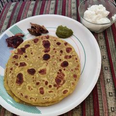 Chana dal parantha A picture of Chana dal parantha.