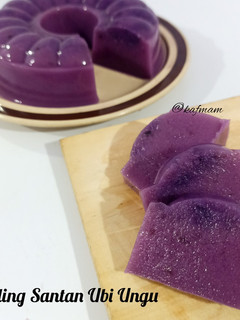 Foto resep Puding Santan Ubi Ungu Snack MPASI 11M+