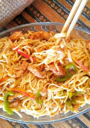 A picture of Chicken Spaghetti.