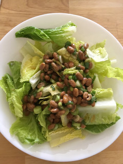 A picture of Natto salad.
