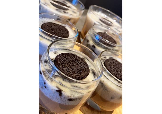 Milo oreo puding