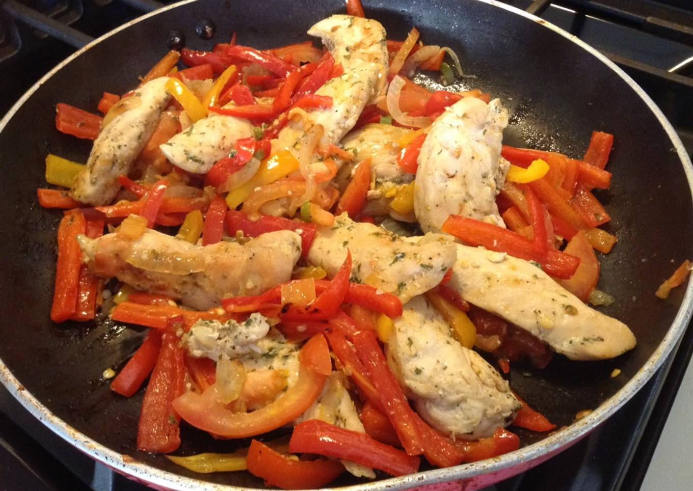 Fajitas de pollo! Súper fácil y Deli 👌🏼