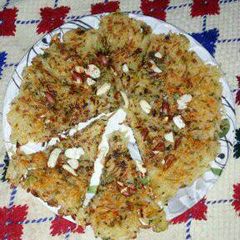 A picture of Potato pizza.