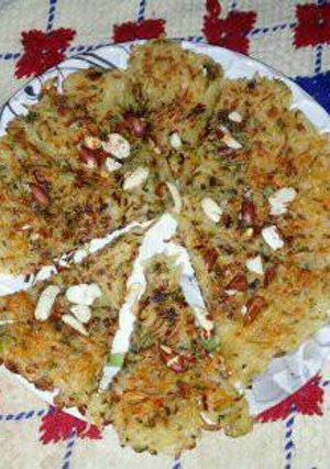 A picture of Potato pizza.