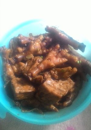 Foto resep Ceker Tahu Kecap ala Mie Ayam