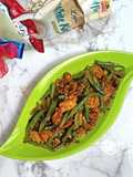 Oseng tempe tudai kacang panjang