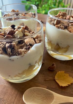 Une photo de ☆Tiramisu Pommes et Cookies aux Noisettes☆