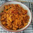Sambal merah ayam suwir