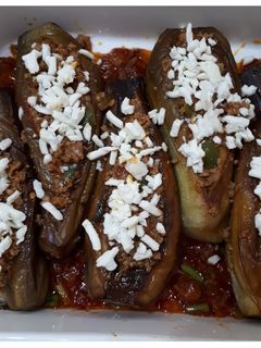 عکسی از دستور بادمجان شکم پر فری