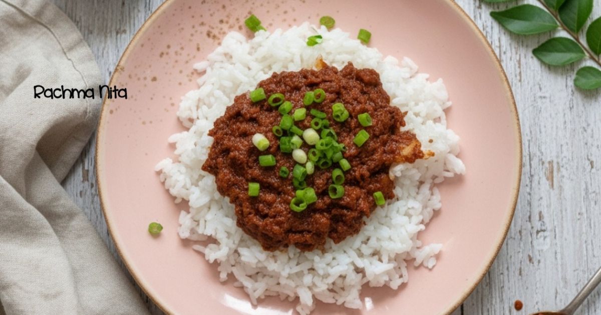 Nasi Rendang Kornet