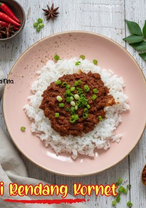 Foto resep Nasi Rendang Kornet