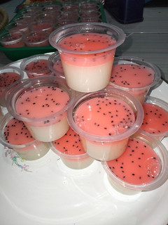 Foto resep 07. Puding susu dua lapis kelapa muda